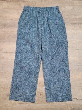 Rip Skirt Beachcomber Pants Size XL Pull On Stretch Pockets Blue Coastal Travel